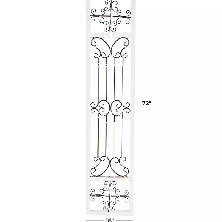 Kirklands Home Wall Plaques|Gray Angelic Scrollwork Panel Wall Plaque