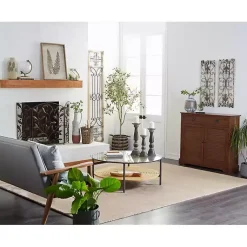 Kirklands Home Wall Plaques|Gray Angelic Scrollwork Panel Wall Plaque