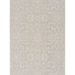 Kirklands Home Outdoor Rugs|Auckland Damask Outdoor Area Rug, 5x7 Gray