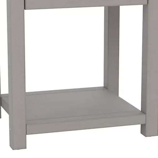 Kirklands Home Accent & End Tables|Bailie Wooden Side Table Gray