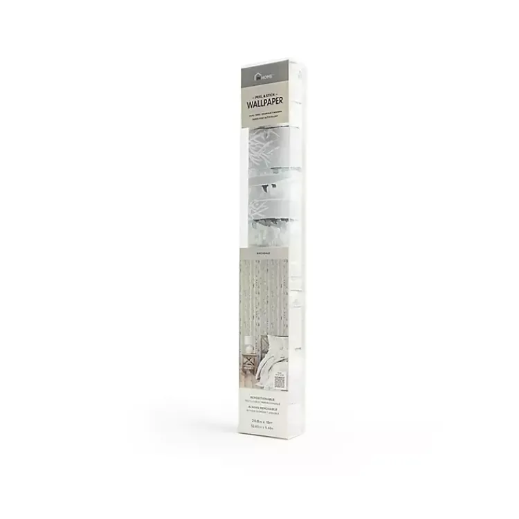 Kirklands Home Wall Murals & Wallpaper|Birch Peel & Stick Wallpaper Gray