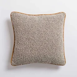Discount Boucle and Leather Pillow Pillows