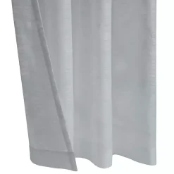 Kirklands Home Curtains & Drapes|Boucle Sheer Single Curtain Panel, 63 in. Gray