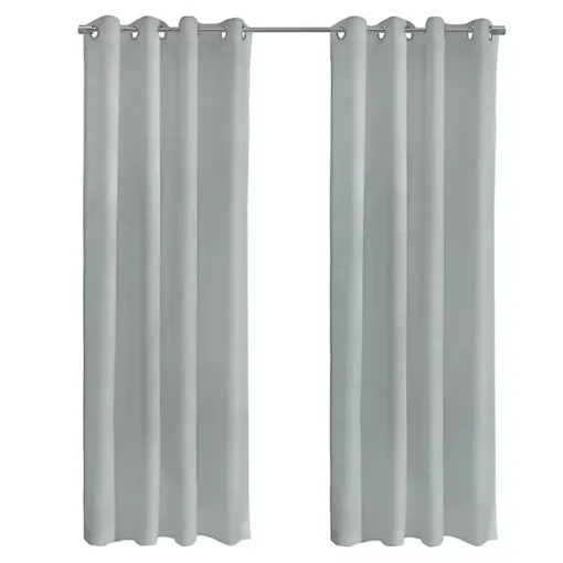 Kirklands Home Curtains & Drapes|Boucle Sheer Single Curtain Panel, 108 in. Gray
