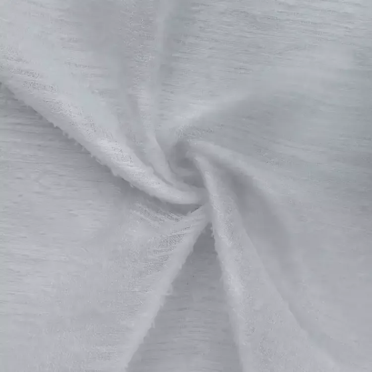 Kirklands Home Curtains & Drapes|Boucle Sheer Single Curtain Panel, 108 in. Gray