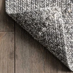 Kirklands Home Area Rugs|Braided Lefebvre Area Rug, 12x18 Gray