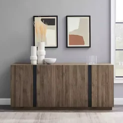 Kirklands Home Cabinets & Sideboards|Gray Brown Modern 2-Door Sideboard