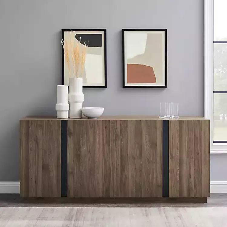 Kirklands Home Cabinets & Sideboards|Gray Brown Modern 2-Door Sideboard