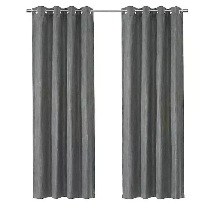 Kirklands Home Curtains & Drapes|Bryson Textured Curtain Panel, 95 in. Gray