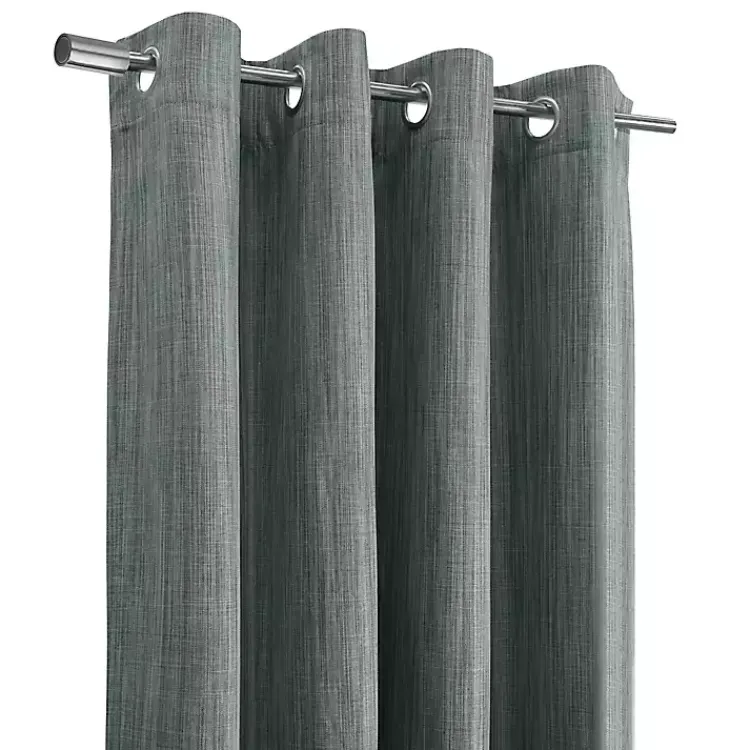 Kirklands Home Curtains & Drapes|Bryson Textured Curtain Panel, 95 in. Gray