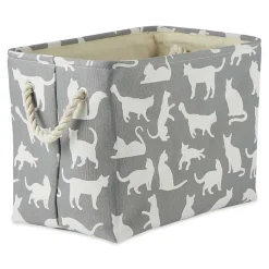 Clearance Cats Meow Rectangular Storage Bin, 14 in. Baskets & Boxes