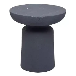 Kirklands Home Outdoor Accent Furniture|Ceramic Round Top Garden Stool Gray