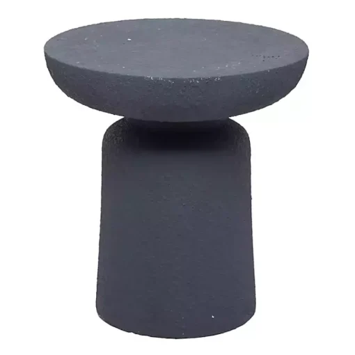 Kirklands Home Outdoor Accent Furniture|Ceramic Round Top Garden Stool Gray