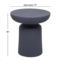 Kirklands Home Outdoor Accent Furniture|Ceramic Round Top Garden Stool Gray