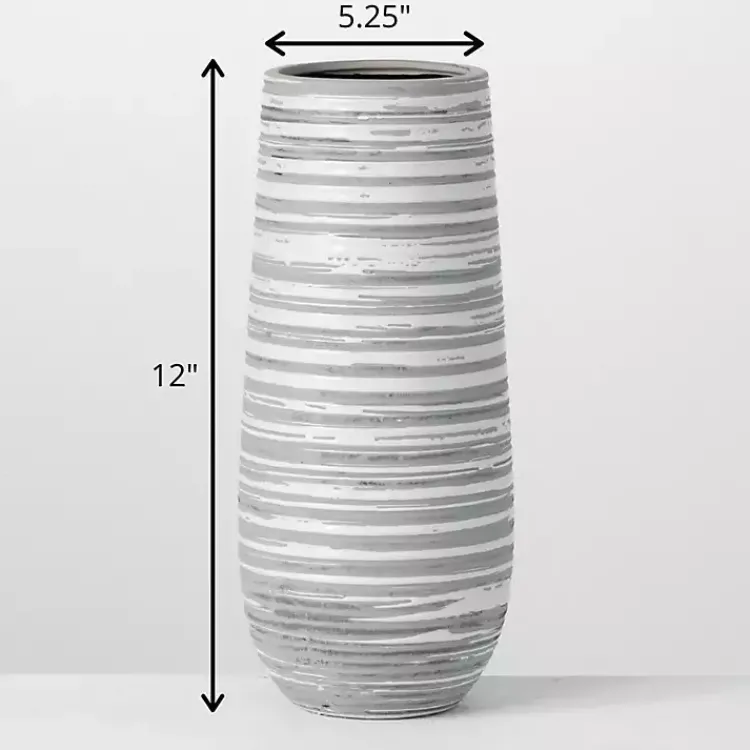 New Ceramic Striped Vase Vases