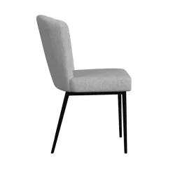 Kirklands Home Dining Chairs|Channel Back Rounded Dining Chairs, Set of 2 Gray