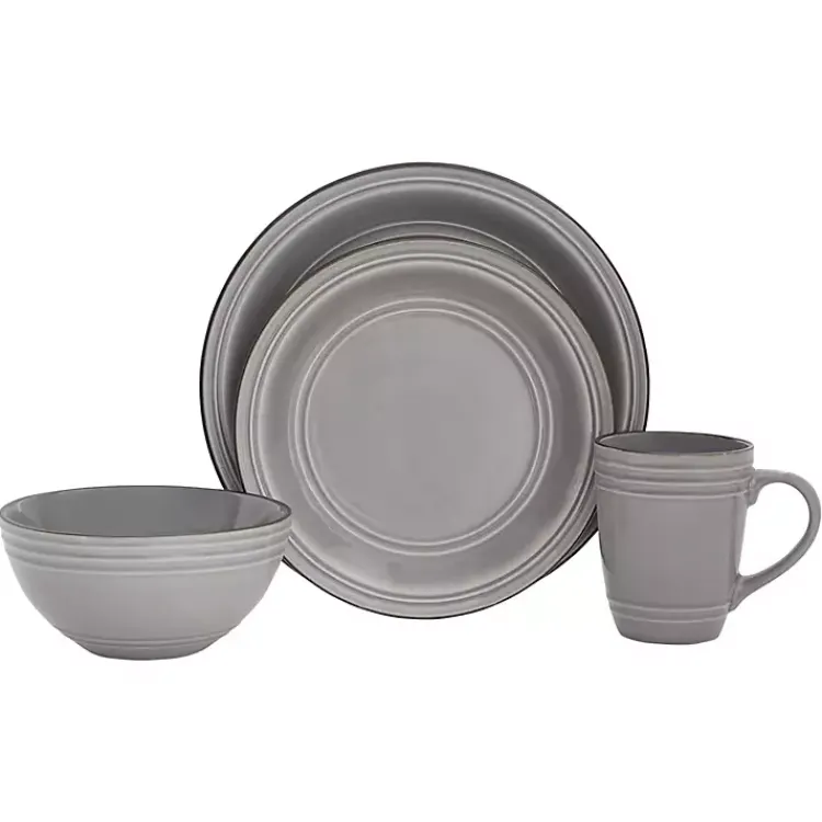 Kirklands Home Dinnerware|Charisma 16-pc. Dinnerware Set Gray