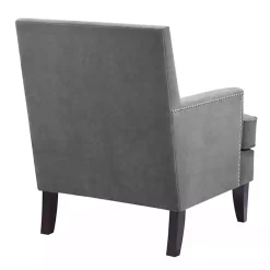 Kirklands Home Accent Chairs|Charlie Track Arm Club Accent Chair Gray