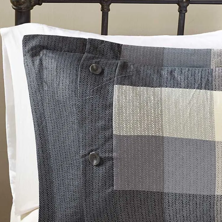 Kirklands Home Comforters|Gray Check California King 7-pc. Comforter Set