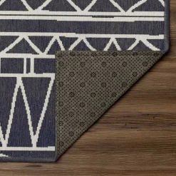 Kirklands Home Area Rugs|Gray Chelsea Geometric Washable Area Rug, 5x7