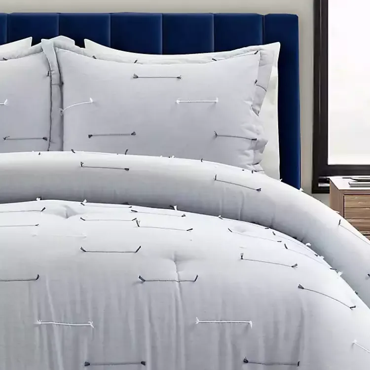 Kirklands Home Comforters|Clip Jacquard 3-pc. Full/Queen Comforter Set Gray