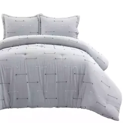 Kirklands Home Comforters|Clip Jacquard 3-pc. Full/Queen Comforter Set Gray