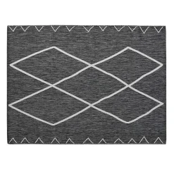 Kirklands Home Outdoor Rugs|Connected Diamond Outdoor Area Rug, 8x10 Gray