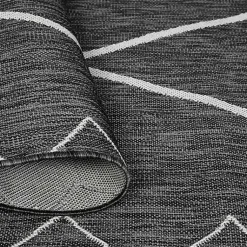 Kirklands Home Outdoor Rugs|Connected Diamond Outdoor Area Rug, 8x10 Gray