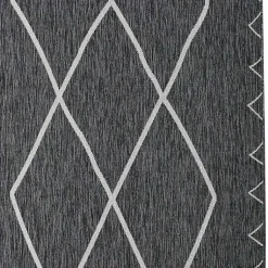 Kirklands Home Outdoor Rugs|Connected Diamond Outdoor Area Rug, 8x10 Gray