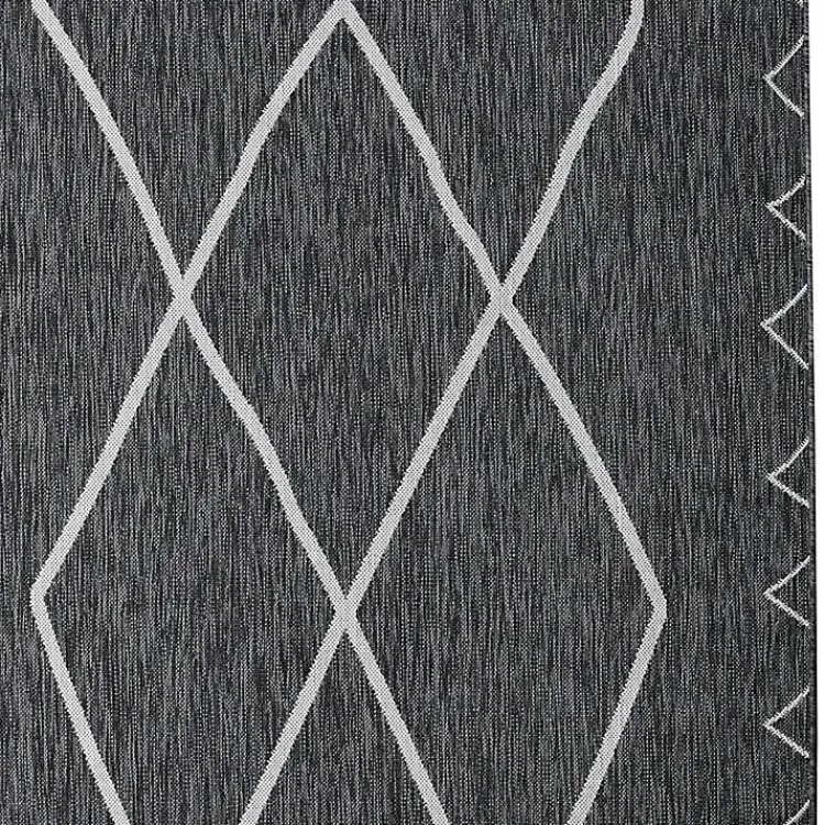 Kirklands Home Outdoor Rugs|Connected Diamond Outdoor Area Rug, 8x10 Gray