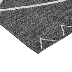 Kirklands Home Outdoor Rugs|Connected Diamond Outdoor Area Rug, 8x10 Gray