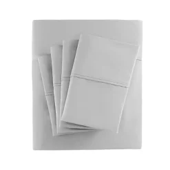 Kirklands Home Bed Sheets|Cotton Blend Sateen 6-pc. Queen Sheet Set Gray