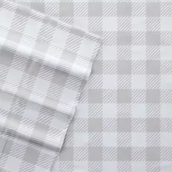 Kirklands Home Bed Sheets|Gray Country Plaid 3-pc. Twin Sheet Set