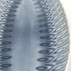 Kirklands Home Serving & Entertaining|Crackle Glaze Peacock Appetizer Platter Gray