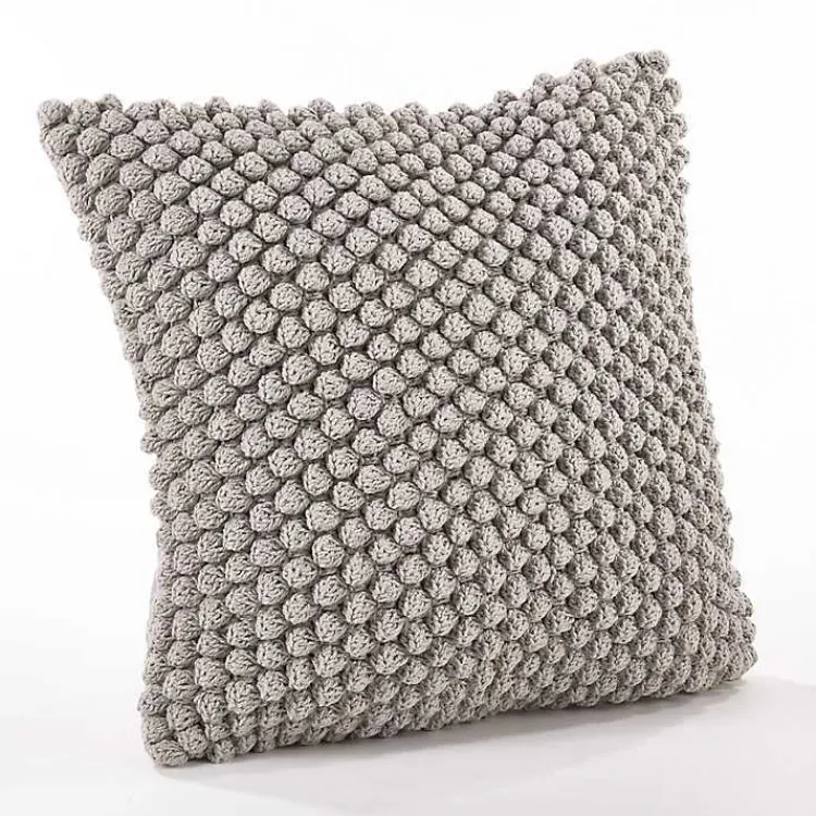 Online Crochet Pom Pom Cotton Pillow Pillows