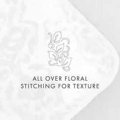 Kirklands Home Quilts|Gray Damask Reversible 3-pc. King Quilt Set