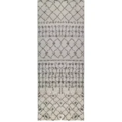 Kirklands Home Area Rugs|Diamond Runner Gray