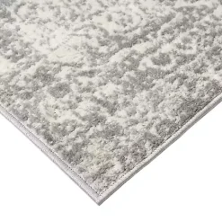 Kirklands Home Area Rugs|Distressed Medallion Area Rug, 5x7 Gray