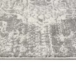 Kirklands Home Area Rugs|Distressed Medallion Area Rug, 5x7 Gray