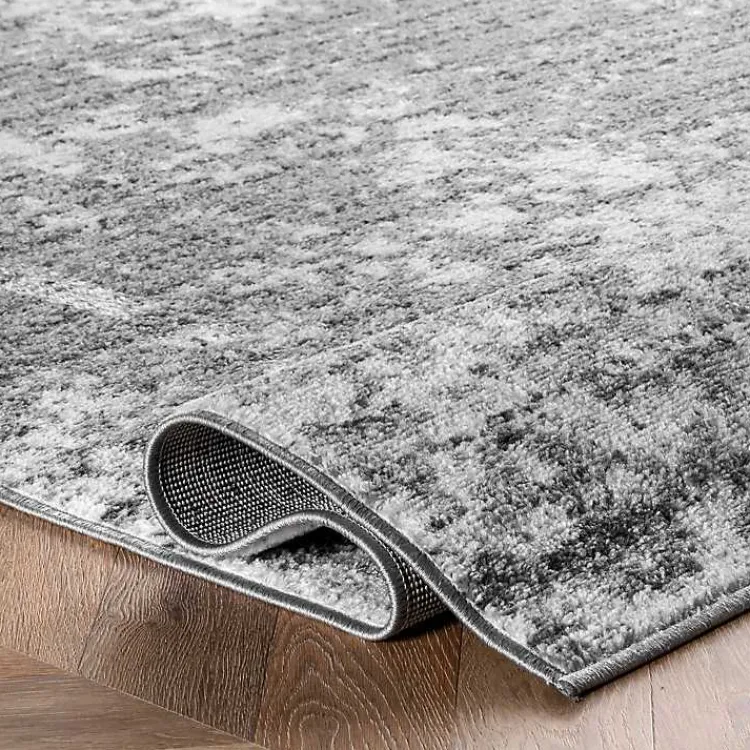 Kirklands Home Area Rugs|Gray Distressed Power Loomed Area Rug, 10x14