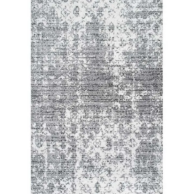 Kirklands Home Area Rugs|Gray Distressed Power Loomed Area Rug, 8x12
