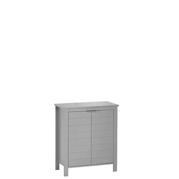 Kirklands Home Bathroom Furniture|2-Door Floor Cabinet Gray