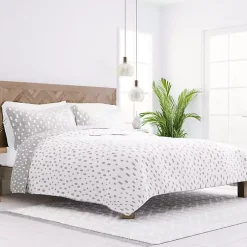 Kirklands Home Quilts|Gray Dotted Reversible 2-pc. Twin Quilt Set