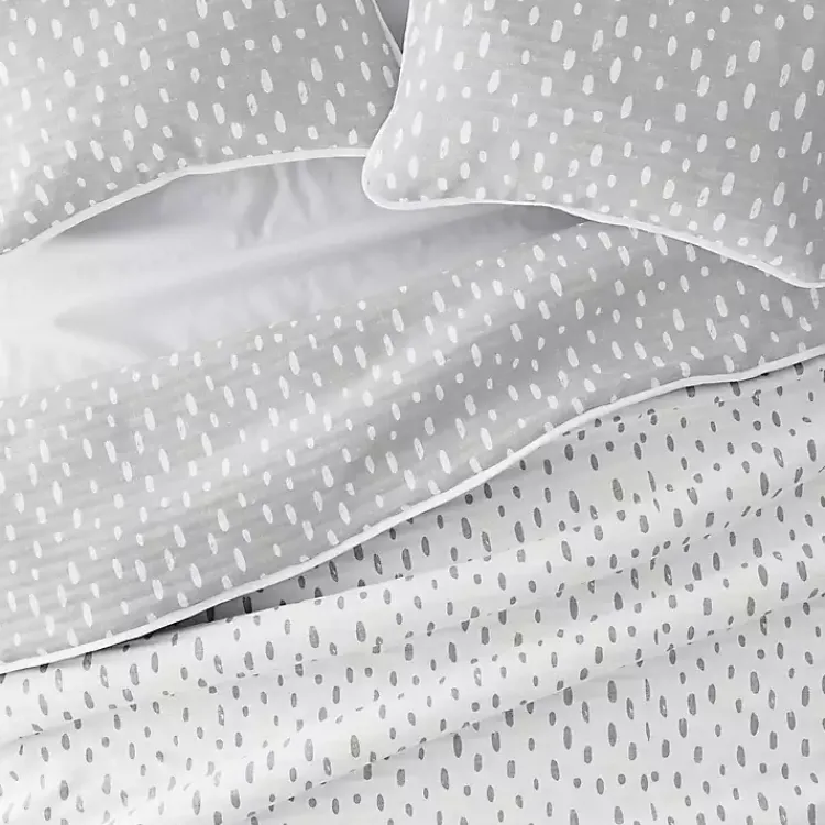 Kirklands Home Quilts|Gray Dotted Reversible 2-pc. Twin Quilt Set