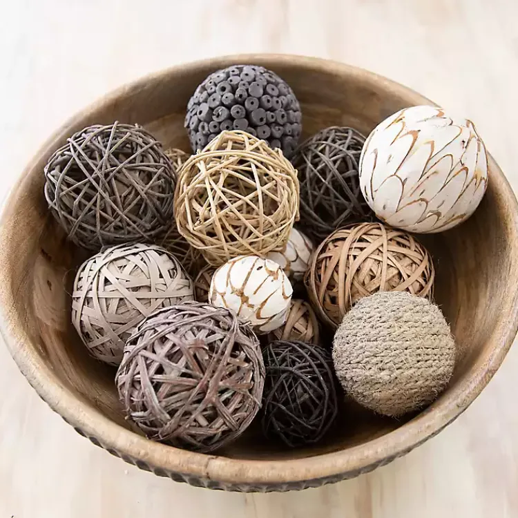 New Gray Dried Orb Bag Bowl Filler