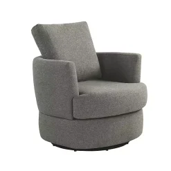 Kirklands Home Accent Chairs|Elmhurst Swivel Accent Chair Gray