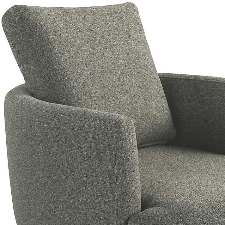 Kirklands Home Accent Chairs|Elmhurst Swivel Accent Chair Gray
