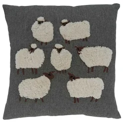 Online Embroidered Sheep Accent Pillow Pillows