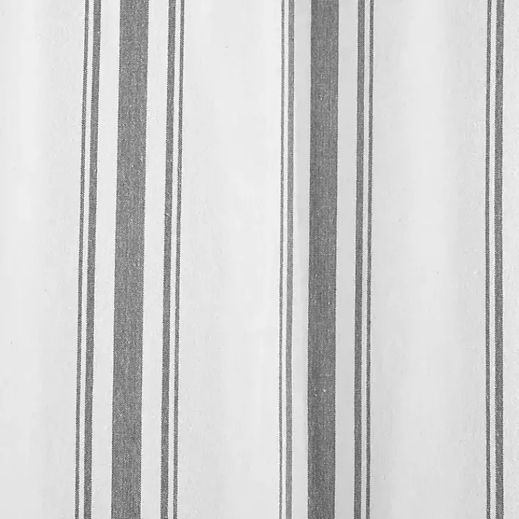 Kirklands Home Curtains & Drapes|Gray Farmhouse Stripe Curtain Panels, Set of 2