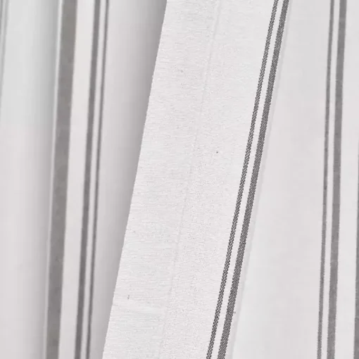 Kirklands Home Curtains & Drapes|Gray Farmhouse Stripe Curtain Panels, Set of 2